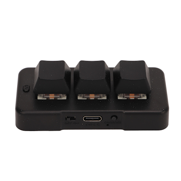 3-knappars tangentbord RGB-bakgrundsbelysning USB 2.4g trådlöst tre knappar tre lägen Mini HID programmerbart mekaniskt tangentbord