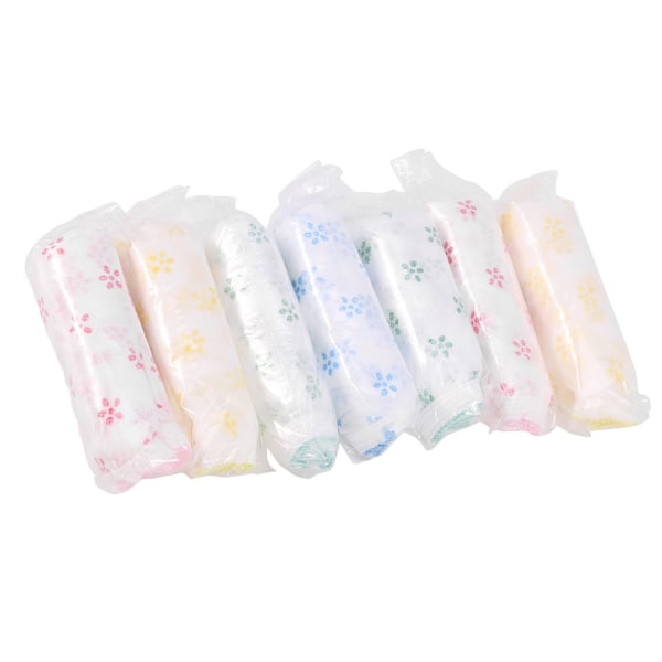 7-pack Damunderkläder för kvinnor, tryckta, engångs, graviditet, postpartum, papper, bomull, XL