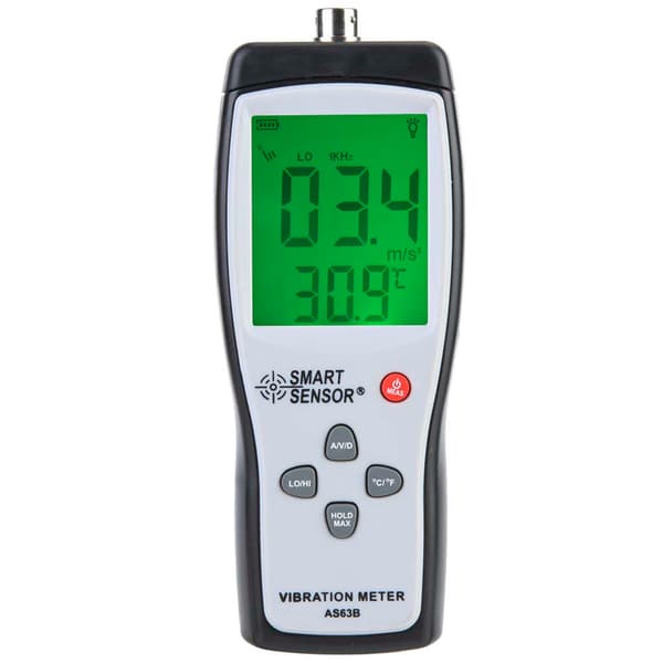 LCD Vibrationsmätare Vibrometer Mätare Analysator Vibrationstestare AS63B