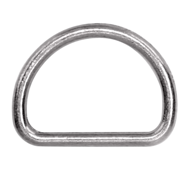 15mm 10 st D-ringar Justerbara Loop Legering D-ring för Väska Kläder Bälte Rem Webbing (tenn)