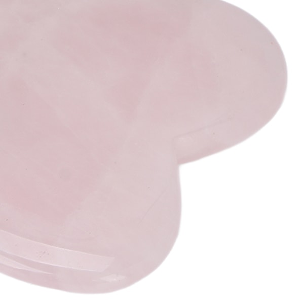 Rose Quartz Gua Sha Verktyg Resa Bärbar Ömhet Smärtlindring Skrapbräda för Axlar Buk Ben