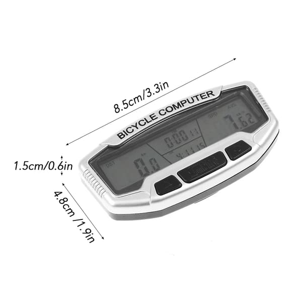 Vanntett Sykkel Digital LCD Computer Odometer Speedometer Velometer Auto Bakgrunnsbelysning 27 Funksjoner