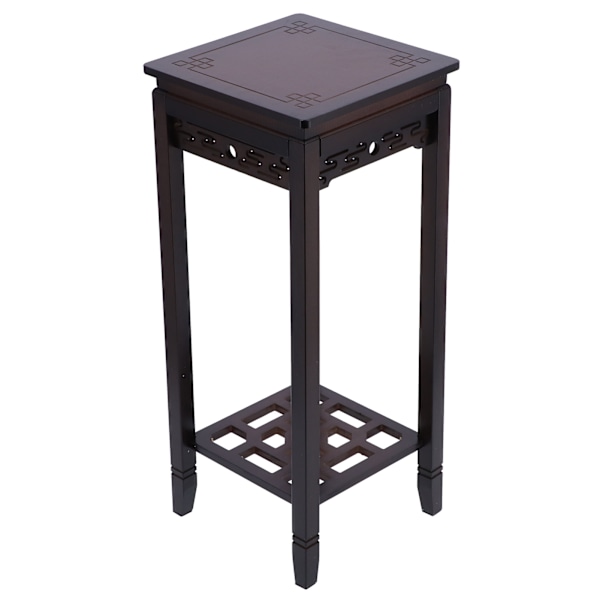 2-lags Plantestativ Bambus Blomsterpotte Display Reol Opbevaringshylde til Stue Gang 70x30x30cm