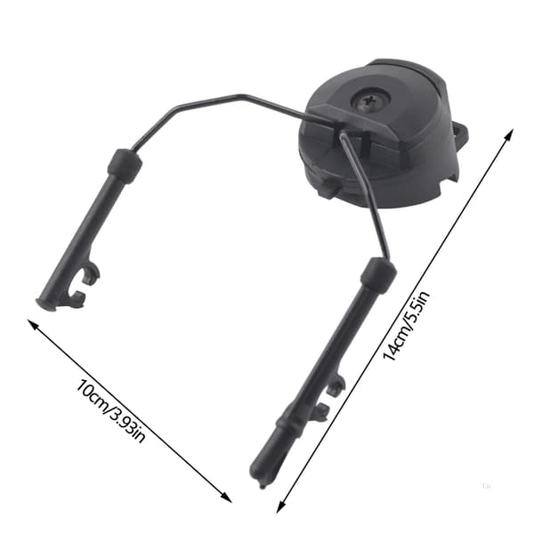 1 par hjälm Arc Rail Adapter Set för Peltor Comtac (Svart)