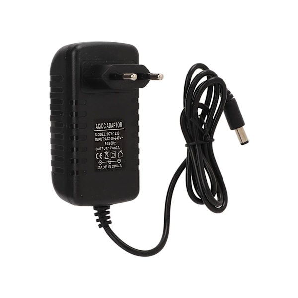 12V 3A Strømforsyningsadapter Universal Strømadapter Transformator for Skjerm