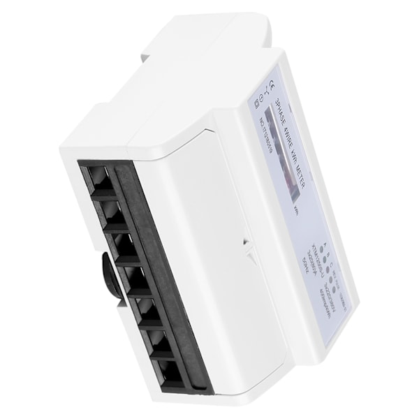 Digital 3-fase 4-leder DIN-skinne Elektrisk Måler 20(80)A Elektronisk KWh-måler