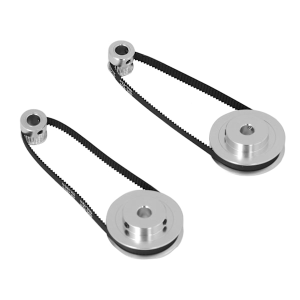 Kamremsskiveset 20 Tänder 60 Tänder Synkront Hjul i Aluminium med 280mm Längd 6mm Bredd Kamrem för 3D-skrivare 8mm/0.3in Hål