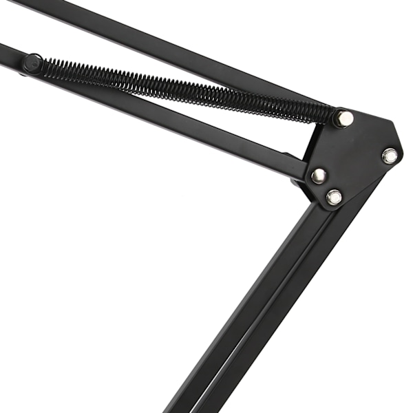 Mikrofon Saxställ Suspension Professionell Metall med Justerbar Arm Mikrofonhållare Svart