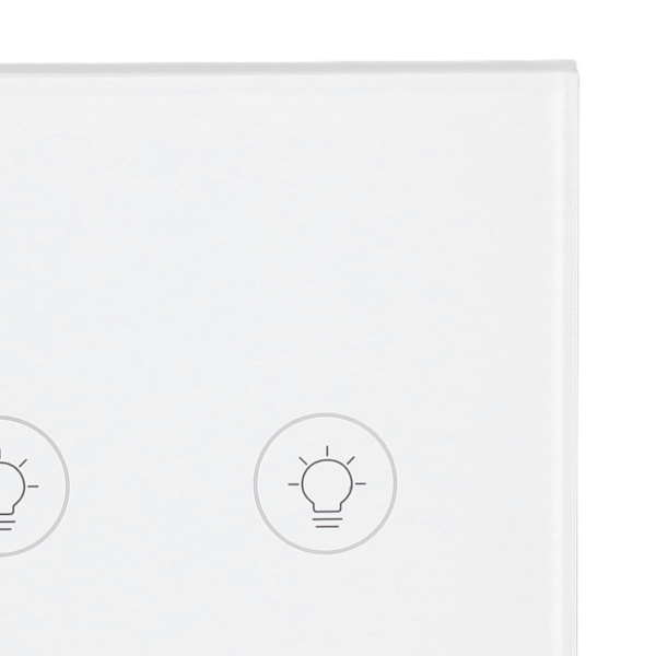Væg Touch Lyskontakt Timing Funktion Hærdet Glas Dæmpning Smart APP Kontrol Lampekontakt til Zigbee 90‑