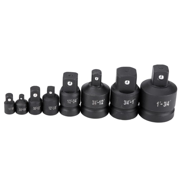 8 stk. Socket Konverter Adapter Reducer Konverter Adapter Sæt 1/4\" 3/8\" 1/2\" 3/4\" 1\"