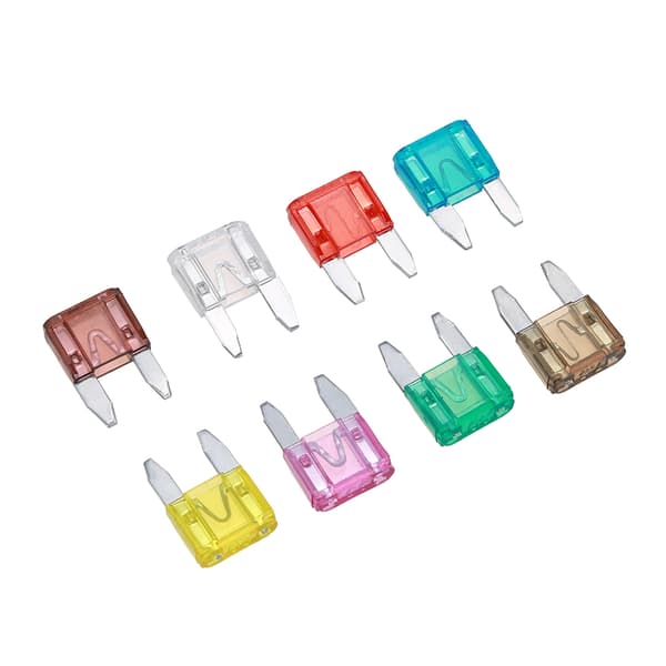 100 stk. Mini Bladsikringer Bil Lastebil Sortiment Kit 40A 3A 5A 7.5A 10A 15A 20A 25A 30A 35A