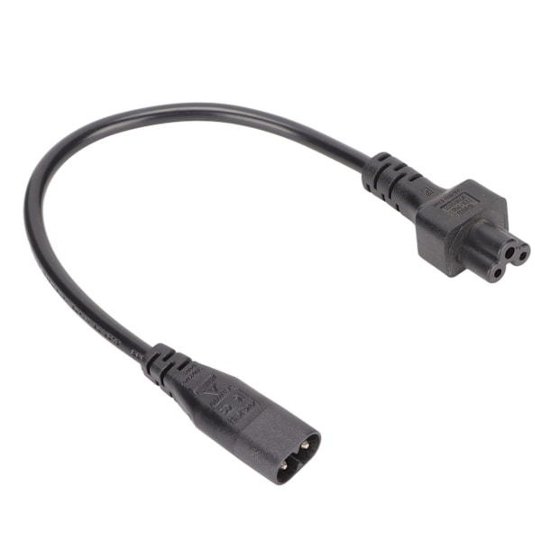 IEC320 C8 till IEC320 C5 Strömkabel IEC320 C8 Hane till C5 Hona Kabeladapter för 3-stifts Laptop Strömadaptrar 100‑250V