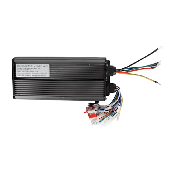 48V 60V 64V 72V 2000W 18-rörs Aluminiumlegering Elcykel Borstlös Motorstyrenhet för Elcykel Scooter