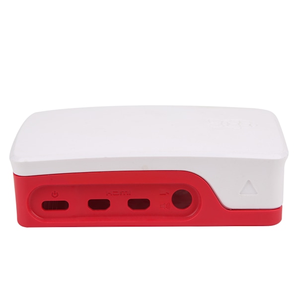 ABS-kotelo, suojakuori, napsautettava aukko, tarkka reikä, korroosionkestävyys Raspberry Pi 4B:lle (valkoinen punainen)