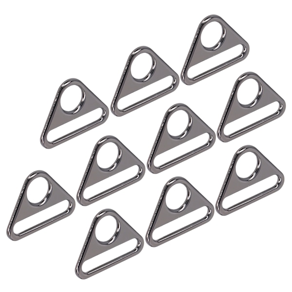 10 st Justerbara Spännen 38mm Justerbar Zinklegering Multifunktionell Lättviktig Bärbar Bagagetillbehör Rutenium Svart