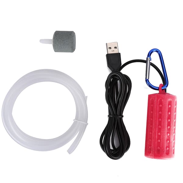 USB Laddning Öka Syrepump Tyst Arbetsutrustning för Akvarium USB-luftpump