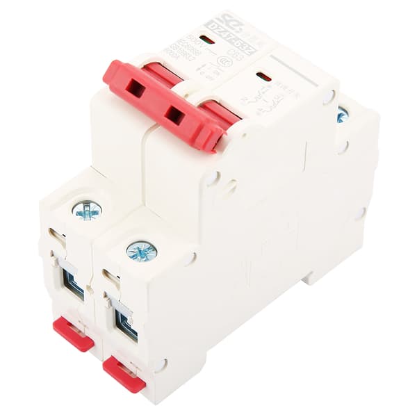 2P DC 500V 63A Mini Strømbryter MCB Sikkerhetsbryter DZ47‑63Z‑2P