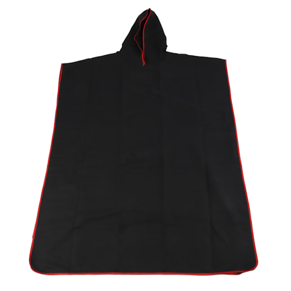 Skifteponcho Håndklæde Mikrofiber Komfortabel Hurtigtørrende Hætteklædt Bærbar Absorberende Badehåndklæde til Stranden