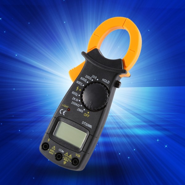 DT-3266L Digital Amperklämma Multimeter Strömklämma Tång Voltmeter Amperemeter 600A AC/DC