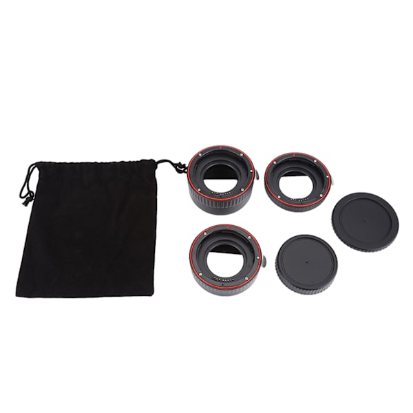 Auto Fokuserende Makro Forlengelseslinse Adapter Rør Ring Sett for EF Mount