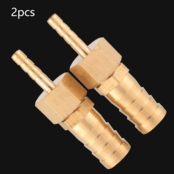 2 st Brasskopplingar med slangnippel, reducerande pluggkontakt, 4--12 mm