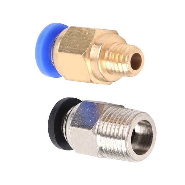 20 stk. lige pneumatisk fitting push-connect til Bowden Ex 3D-printere PC4‑M10/PC4‑M6
