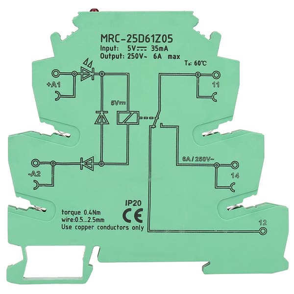 MRC-25D61Z05 5V PLC Elektromagnetisk Interface Relæ Modul Kontrolkort