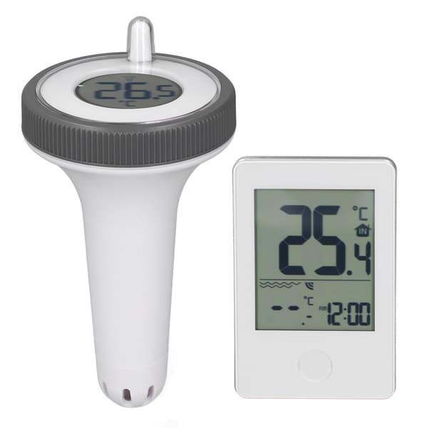 Trådlös Pooltermometer LCD-Display 0.1℃ Noggrannhet Vattentät Digital Flytande Termometer Temperaturmätare