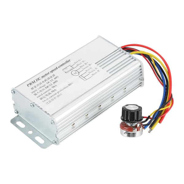 DC 12V-60V 70A PWM Motorvarvtalsregulator Justerbar Drivkontroll
