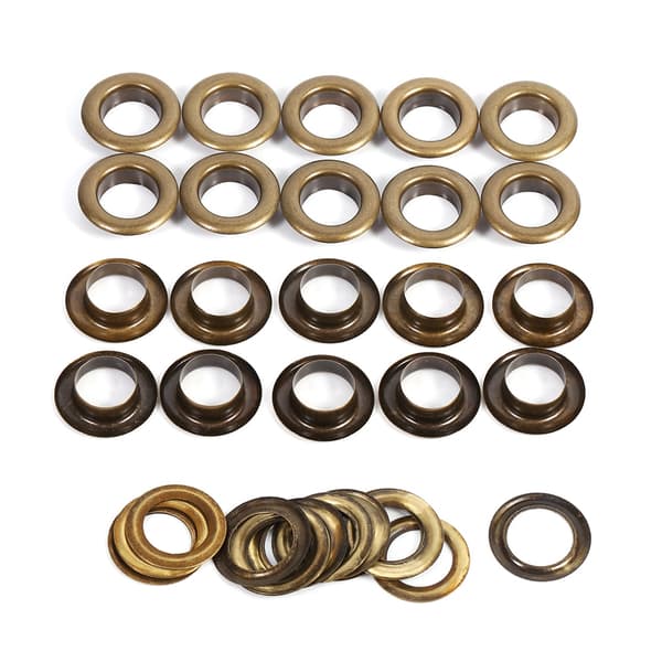 20 sæt bronze sort guld runde øjer grommets Hamde Craft DIY tilbehør 14 mm