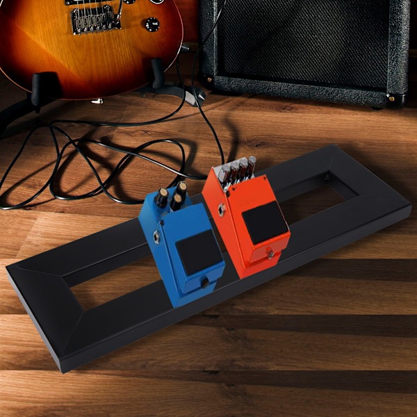 1 Set Effektpedalbräda med Tejpklämma för Elgitarr Effektpedal (S)