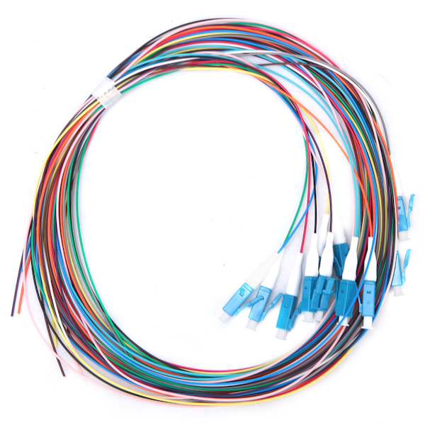 12-tråds fiberoptisk pigtail LC/UPC Single Mode Lavt innsettingstap 1,5m