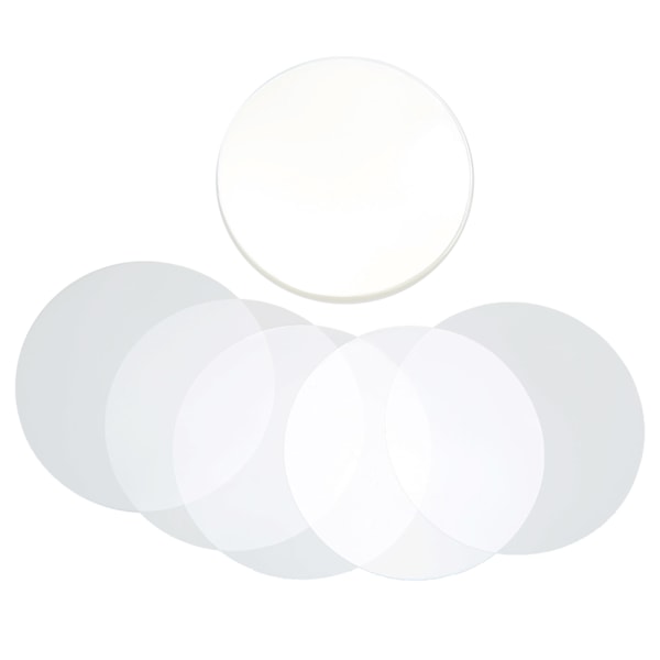 100 stk. Badge Film PVC Materiale Mønsterbeskyttelse Bred Anvendelse Transparent Badge Beskyttelsesfilm 50MM