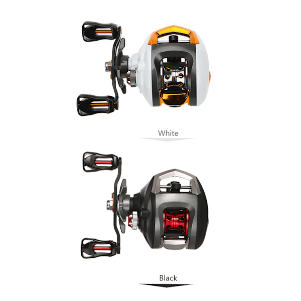 12+1 Kuglelejer Baitcasting Hjul Fiske Flue Høj Hastighed Fiskehjul med Magnetisk Bremsesystem