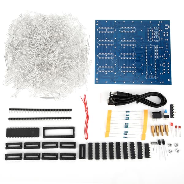 LED-ljus DIY-kit 3D-tryckt kretskort Stabil tryckt parameter för 8 x 8 x 8CM kuber