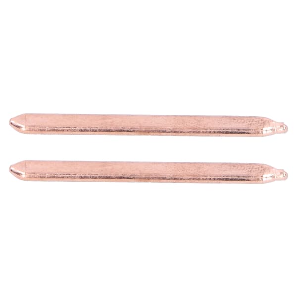 2 STK 80MM Termisk Ledende Messingrør DIY Laptop Notebook CPU GPU Kjøleribbe Flat Varmerør