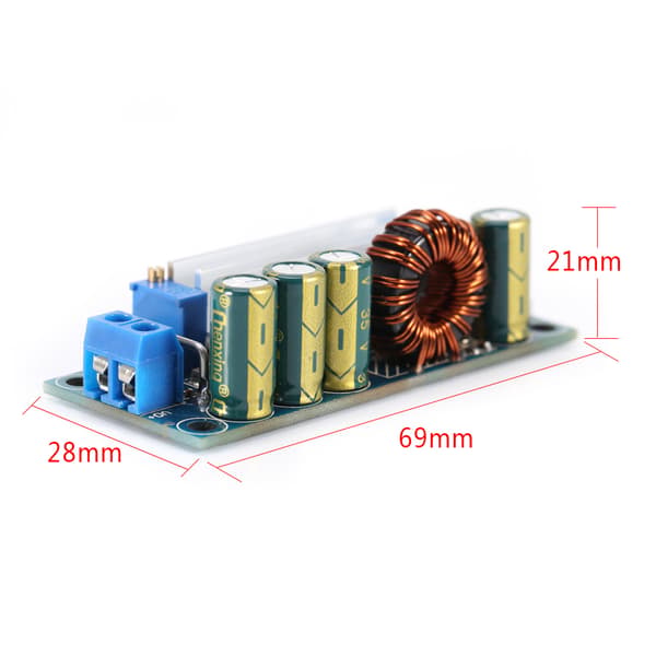 35W 3A CC CV Boost Buck Step opp Ned Konverter DC-DC 5V-30V til 0.5V-30V