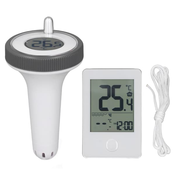 Trådlös Pooltermometer LCD-Display 0.1℃ Noggrannhet Vattentät Digital Flytande Termometer Temperaturmätare