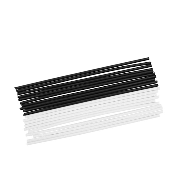 20 stk. ABS Gitar Side Dot Posisjonsmarkører 100mm Lengde Hvit Svart