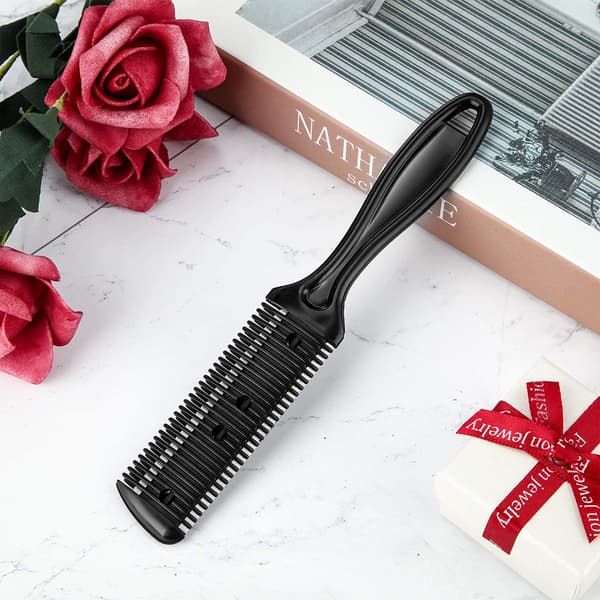 3 stk. Hårbarberknive Dobbeltsidet Hårklippekam med 10 rustfri stålblade