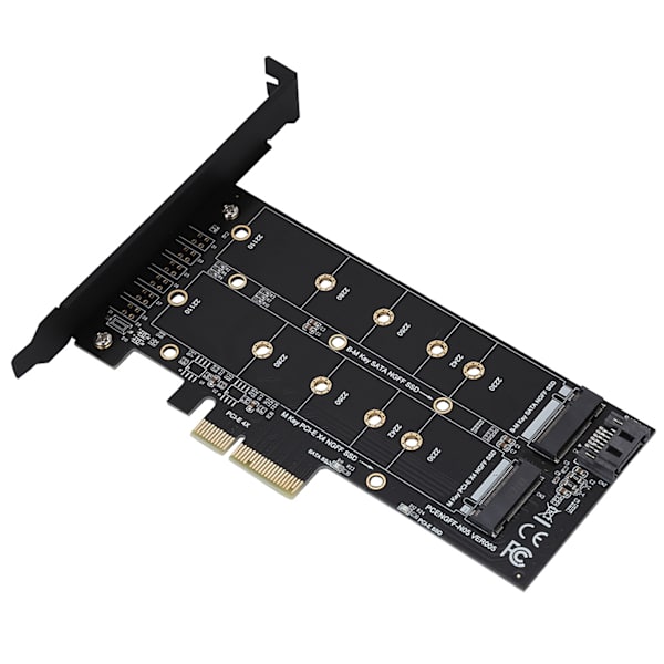 PCI‑E 4X til M.2 NVMe SSD NGFF Adapterkort B Key M Key Udvidelse Dobbelt Interface