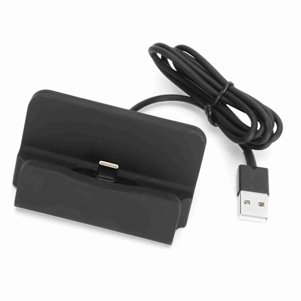 Typ C Mobiltelefon Laddningsbas Stativ Laddare för Samsung Huawei P9/P20pro Mate10 (Svart)