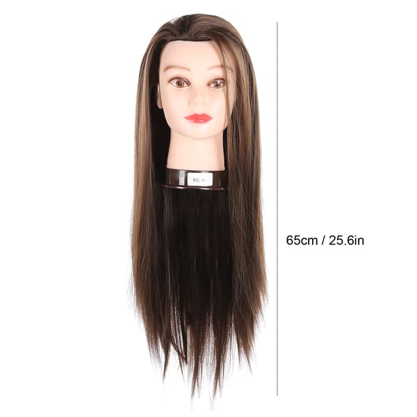 Profesjonelt Mannekeng Hode Frisør Trening Hode for Hårstyling Fletting 65cm