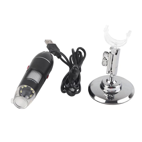 LED Mikroskop 50X 500X 0.3MP USB Forstørrelsesglas til Computer med Holder