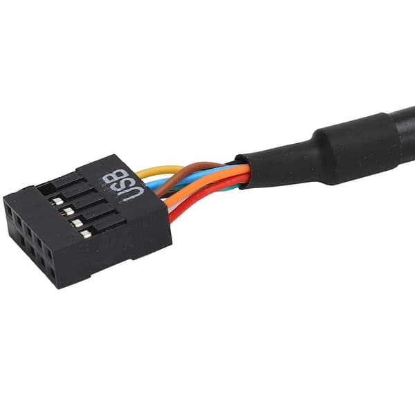 Bærbar USB 3.0 20-pin Header Han til USB 2.0 9-pin Hun Bundkort Adapterkabel