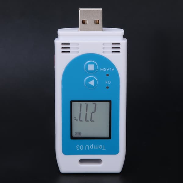 LCD USB Lämpötila- ja kosteusdataloggari PDF GSP Datalogger -tallennin