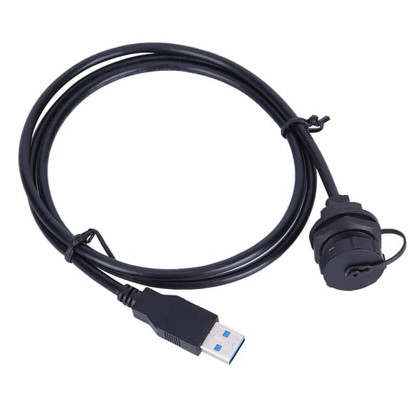 Vanntett USB-kontakt USB3.0 Hunn Hann Meter Ledning Plugg Panelmonteringsadaptere