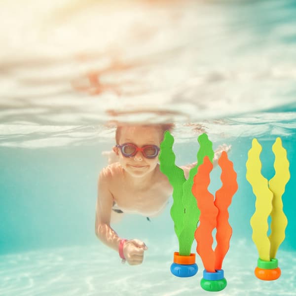 3 st Barnpool Simning Dykning Sjögräs Leksaker Sim Bad Träning Vattenleksaker