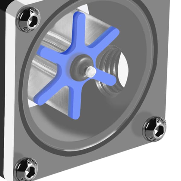 6 Impeller 3-vejs Flow Meter Indikator til PC Vandkølingssystem G1/4 Gevind