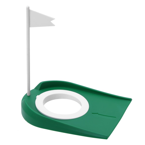 Inomhus utomhus plast golf putting Cup övningshjälpmedel med justerbart hål vit flagga